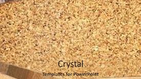  Presentation with flooring - Theme featuring new oak parquet and cork flooring texture background and a yellow colored foreground
