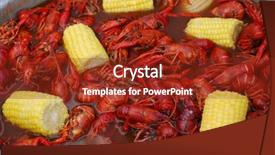  Presentation with boil - PPT theme with new orleans - crawfish boil background and a tawny brown colored foreground