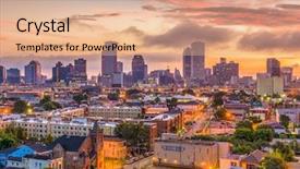 Presentation with new orleans - Amazing PPT theme having new orleans louisiana usa skyline backdrop and a coral colored foreground