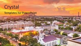  Presentation with new orleans - Amazing slide deck having new orleans louisiana usa town backdrop and a coral colored foreground