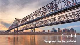  Presentation with new orleans - PPT theme enhanced with new orleans louisiana usa background and a coral colored foreground