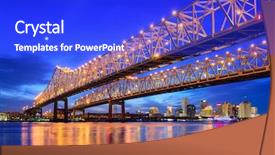  Presentation with louisiana - PPT layouts consisting of new orleans louisiana usa background and a cobalt blue colored foreground