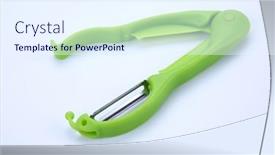  Presentation with duo - PPT layouts featuring new-paring-knife-duo-slice background and a sky blue colored foreground