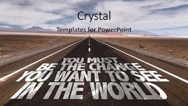  Presentation with change - Theme having see in the world background and a light gray colored foreground