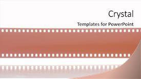  Presentation with film - PPT layouts consisting of modern assembly line for bottling background and a light gray colored foreground