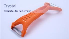  Presentation with pink white - Slides enhanced with new-pink-paring-knife-duo background and a sky blue colored foreground