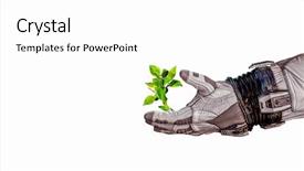  Presentation with life - Theme with new planet - there is life in space background and a white colored foreground