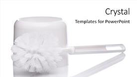  Presentation with toilet - Amazing presentation theme having new plastic white toilet brush backdrop and a white colored foreground