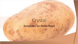  Presentation with potato - Theme with new-potato-isolated-on-white background and a coral colored foreground