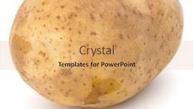  Presentation with potato - PPT layouts consisting of new-potato-tuber-isolated-over background and a yellow colored foreground