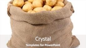  Presentation with amily a new born - Cool new presentation design with new potatoes in sackcloth bag backdrop and a coral colored foreground