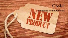  Presentation with barn wood - PPT theme featuring new product sign - a paper background and a coral colored foreground