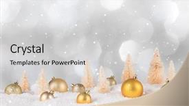  Presentation with snowman - Cool new slides with new products abstract - christmas decoration snowman with blurred backdrop and a light gray colored foreground