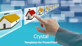  Presentation with property - Audience pleasing PPT theme consisting of new property in real estate backdrop and a teal colored foreground