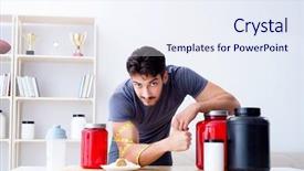  Presentation with supplements - Slide set consisting of new protein supplements for better background and a  colored foreground