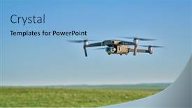  Presentation with drone quadcopter - Amazing presentation having new-raymer-co-usa-june backdrop and a light blue colored foreground