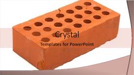  Presentation with white brick - Beautiful presentation theme featuring new red perforated ceramic brick backdrop and a red colored foreground