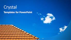  Presentation with roof - Presentation design enhanced with new-red-tiles-roof background and a dark gray colored foreground