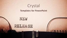  Presentation with release - Slide set with new-release-phrase-written background and a lemonade colored foreground