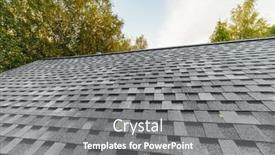  Presentation with shingles roof - Theme enhanced with new-renovated-roof-covered background and a gray colored foreground
