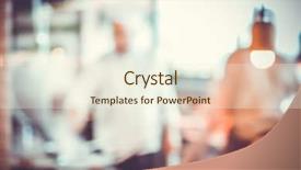  Presentation with abstract light brown - Colorful slide deck enhanced with new restaurant - abstract blurred background with kitchen backdrop and a cream colored foreground