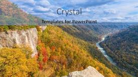  Presentation with virginia - Theme having new-river-gorge-west-virginia background and a light blue colored foreground