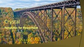  Presentation with virginia - Cool new slides with new-river-gorge-west-virginia backdrop and a tawny brown colored foreground