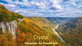  Presentation with virginia - Audience pleasing PPT layouts consisting of new-river-gorge-west-virginia backdrop and a tawny brown colored foreground