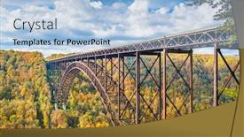  Presentation with virginia - Slide deck enhanced with new-river-gorge-west-virginia background and a light blue colored foreground