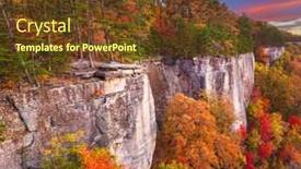  Presentation with virginia - Colorful presentation theme enhanced with new-river-gorge-west-virginia backdrop and a tawny brown colored foreground