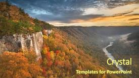  Presentation with virginia - Colorful theme enhanced with new river gorge west virgnia backdrop and a tawny brown colored foreground