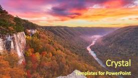  Presentation with autumn morning - Amazing PPT layouts having new river gorge west virgnia backdrop and a tawny brown colored foreground