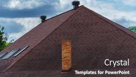  Presentation with eco friendly - Slide deck featuring new-roof-and-a-brick background and a dark gray colored foreground