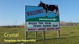  Presentation with north dakota - Presentation theme with new-salem-north-dakota-3 background and a tawny brown colored foreground