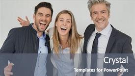  Presentation with work together growth teamwork - Slide deck having new sales employee welcome - dynamic work colleagues smiling together background and a gray colored foreground