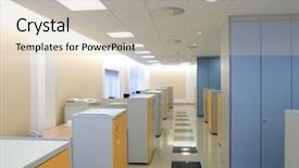  Presentation with roll fabric in store room - Cool new presentation design with new sstore - data storage room backdrop and a  colored foreground