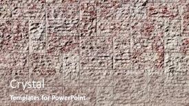  Presentation with rough - Presentation theme consisting of new stone wall background with rough irregular texture bricks or tiles background and a gray colored foreground