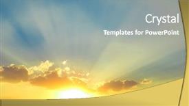  Presentation with sun - Cool new slides with new sun is rising backdrop and a seafoam green colored foreground