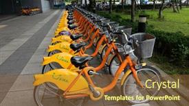  Presentation with vehicles - Presentation consisting of new-taipei-city-taiwan-jum background and a tawny brown colored foreground