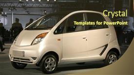  Presentation with tata nano - Presentation theme enhanced with new-tata-car-nano background and a tawny brown colored foreground