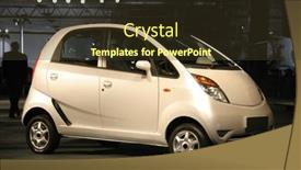  Presentation with tata nano - Slides consisting of new-tata-car-nano background and a tawny brown colored foreground