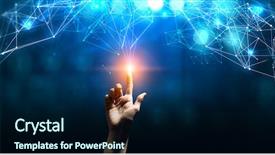  Presentation with connection - Slides consisting of new technologies for connection 3d background and a navy blue colored foreground