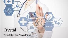  Presentation with life - PPT theme featuring new technologies for life background and a light gray colored foreground