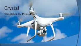  Presentation with drone technology - Audience pleasing PPT layouts consisting of new technology in the aero backdrop and a light blue colored foreground