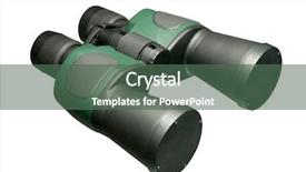  Presentation with white green - Audience pleasing presentation consisting of new techology - black green modern plastic binoculars backdrop and a  colored foreground