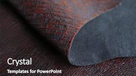  Presentation with brown leather - Presentation theme featuring new template skin - black-brown leather front and wrong background and a  colored foreground