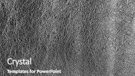  Presentation with texture of synthetic leather buff - PPT theme enhanced with new template skin - black leather texture background background and a dark gray colored foreground