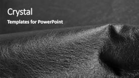  Presentation with leather - Amazing slides having new template skin - black wrinkled leather texture background backdrop and a  colored foreground