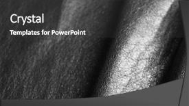  Presentation with leather - Audience pleasing slides consisting of new template skin - black wrinkled leather texture background backdrop and a  colored foreground