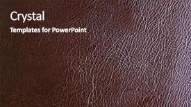  Presentation with brown leather - Slide deck consisting of new template skin - brown leather texture background background and a wine colored foreground